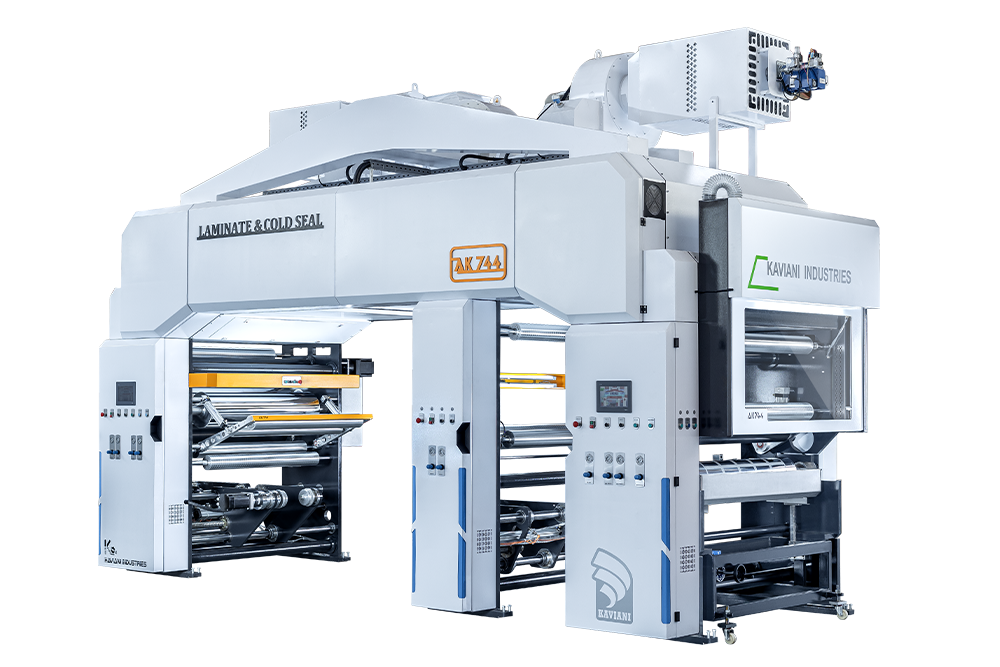 # AK744S SOLVENT BASE LAMINATE & COLD SEAL MACHINE